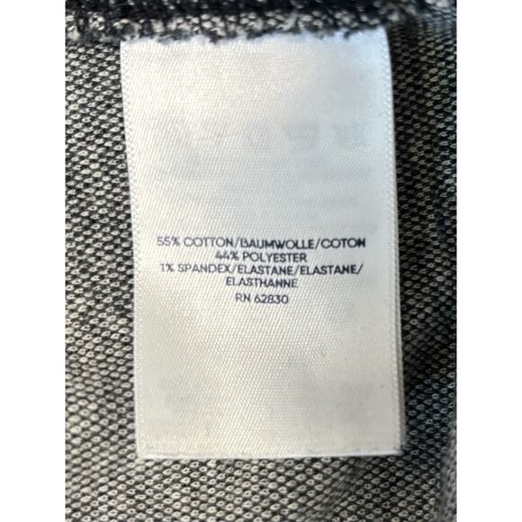 Lands’ End Women’s Size L Sport Knit Straight Leg Pull-On Gray Plaid Pants - Picture 6 of 9